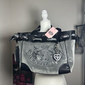 Juicy Couture Gray and Black Daydreamer Bag